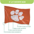 Clemson University Single Sided Estate Flag with 2 Grommets, 3'x5'