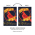 Fall Cardinal Wreath Burlap Garden Flag