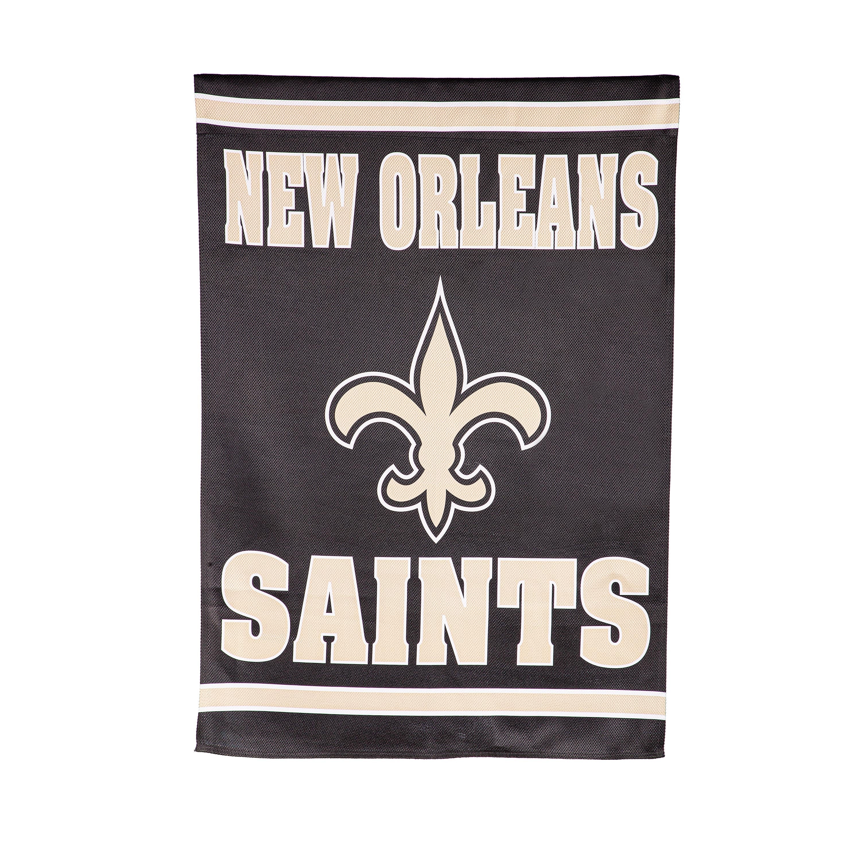 Embossed Suede Flag, House Size, New Orleans Saints