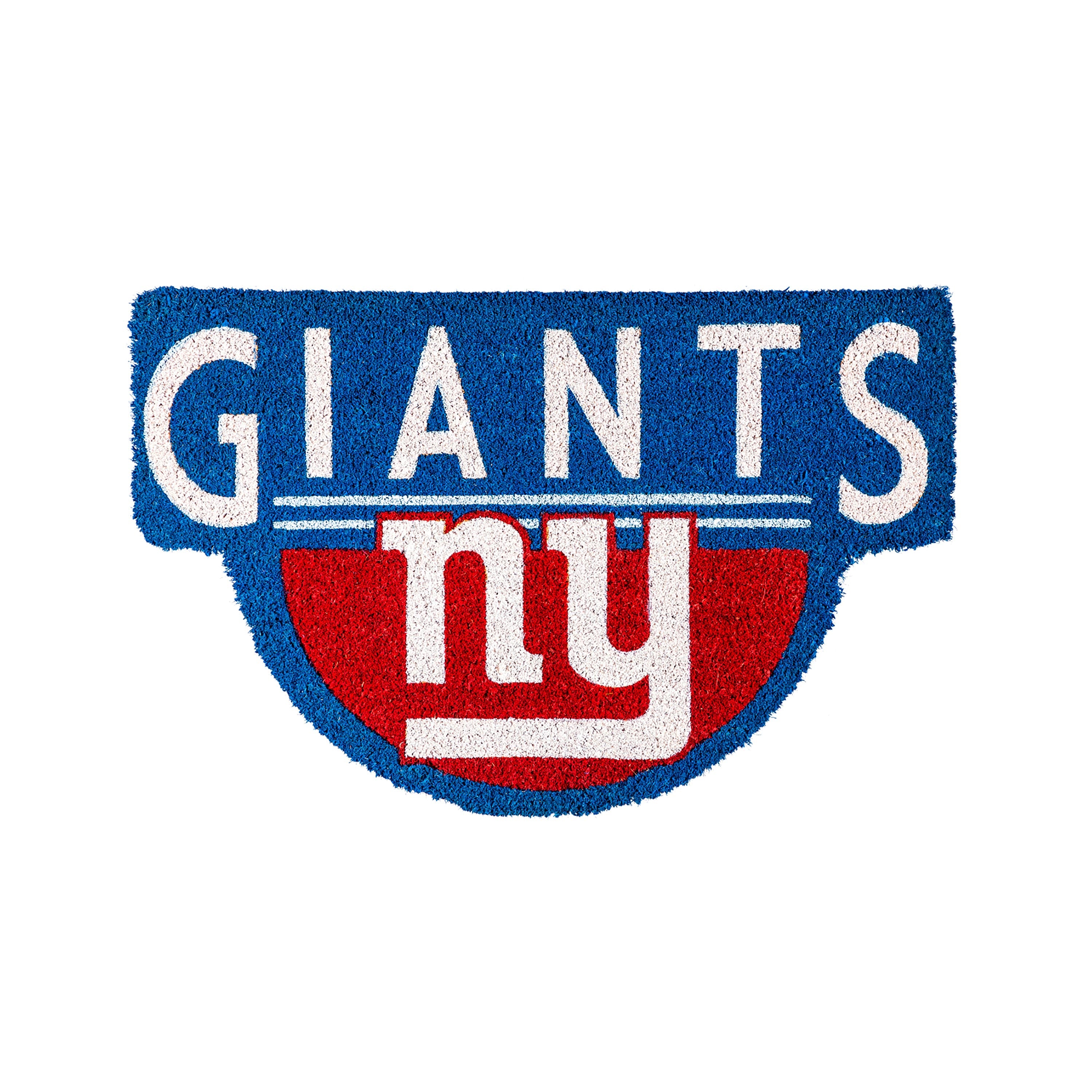 NFL Shaped Coir Door Mat, Giants