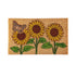 Sunflower Field Coir Mat with Rubber Embossed Butterfly