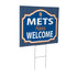 New York Mets Coroplast Yard Sign, "Fans Welcome"