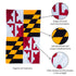 Maryland State Flag Garden Applique Flag