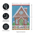 Gingerbread Home Sweet Home Applique Garden Flag