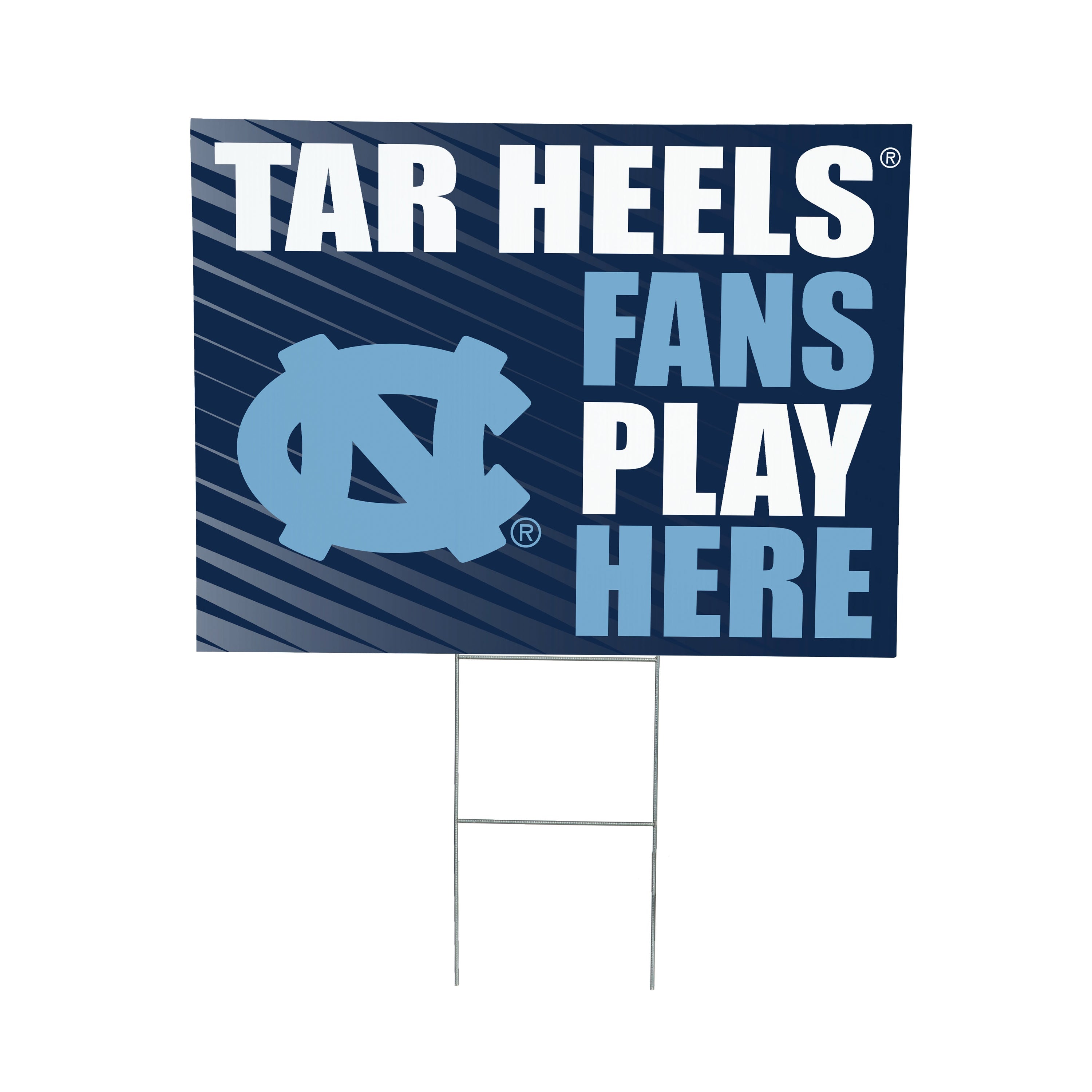 University of North Carolina Coroplast Yard Sign "Fans Play Here"