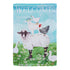 Welcome Farm Friends Suede Garden Flag