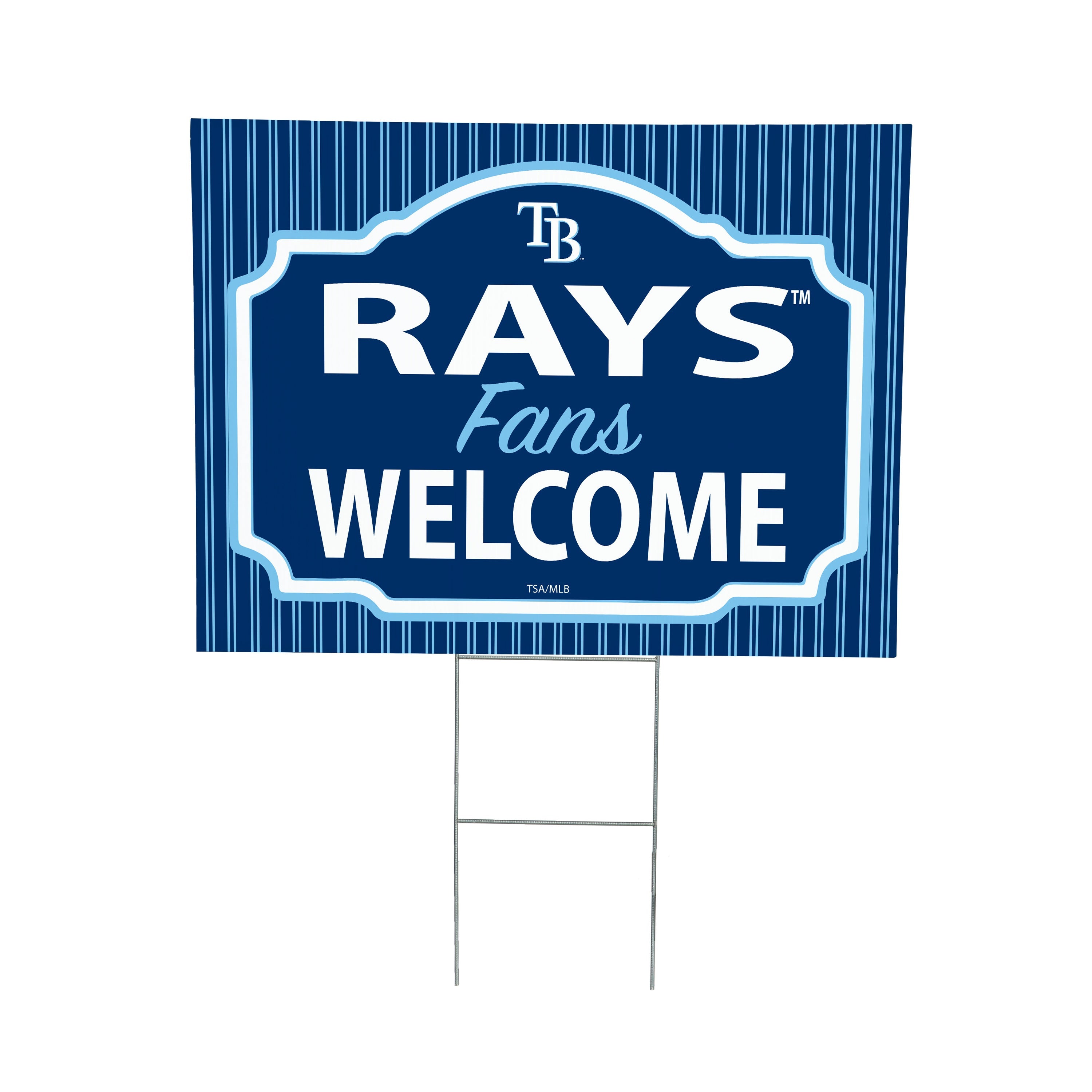 Tampa Bay Rays Coroplast Yard Sign, "Fans Welcome"