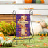 Blessed Cross Burlap Garden Flag