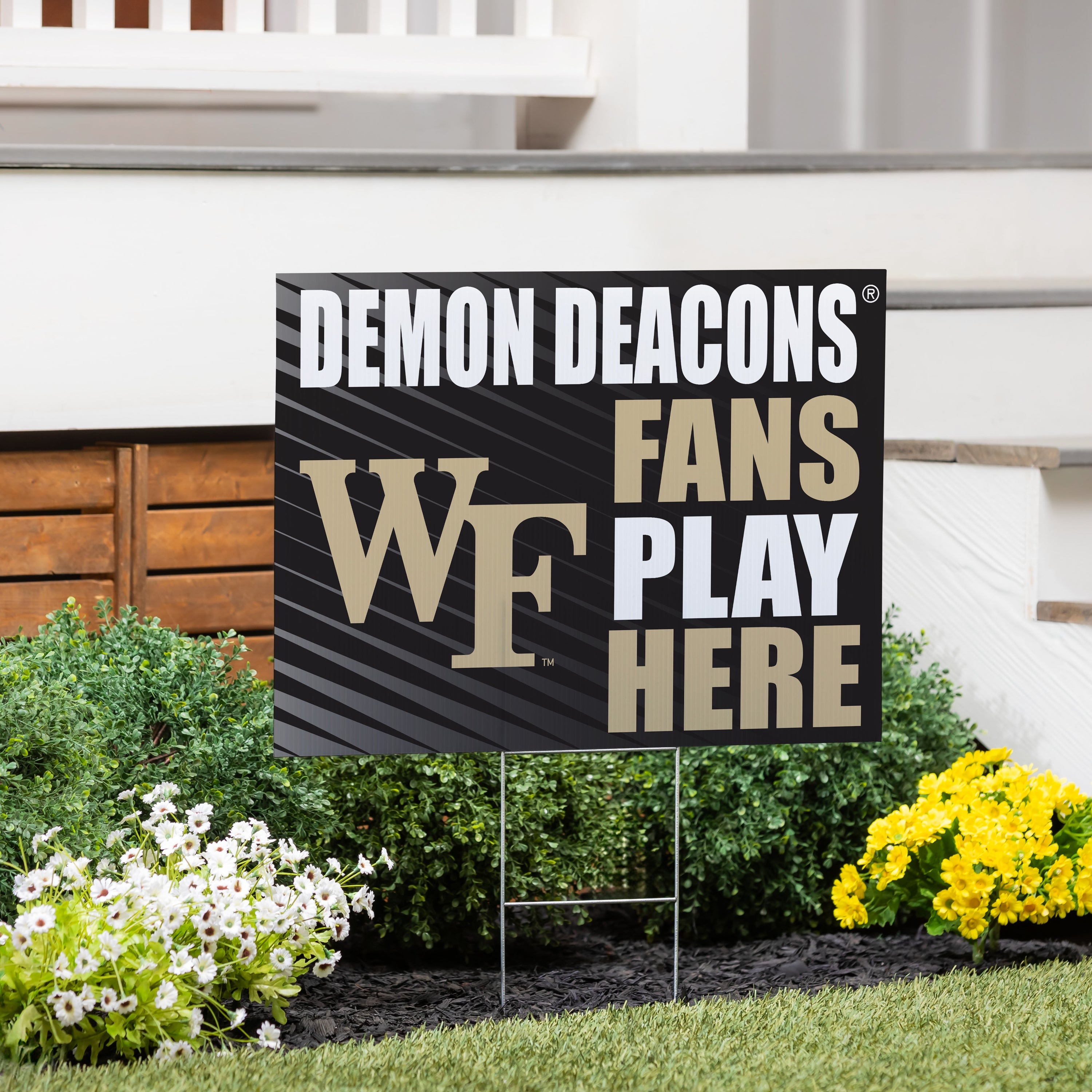 Wake Forest University Coroplast Yard Sign "Fans Play Here"