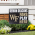 Wake Forest University Coroplast Yard Sign "Fans Play Here"