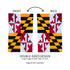Maryland State Flag Garden Applique Flag