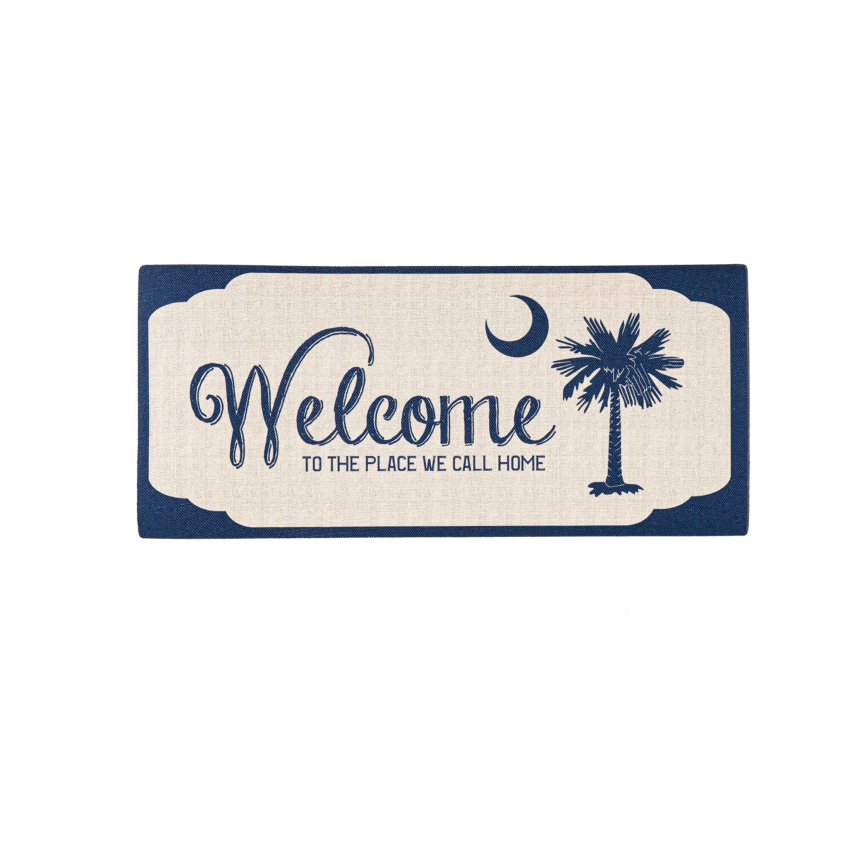 South Carolina Welcome Burlap Sassafras Switch Mat