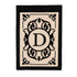 Cambridge Monogram Garden Applique Flag, Letter D