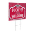 Ohio State University Coroplast Yard Sign, "Fans Welcome"