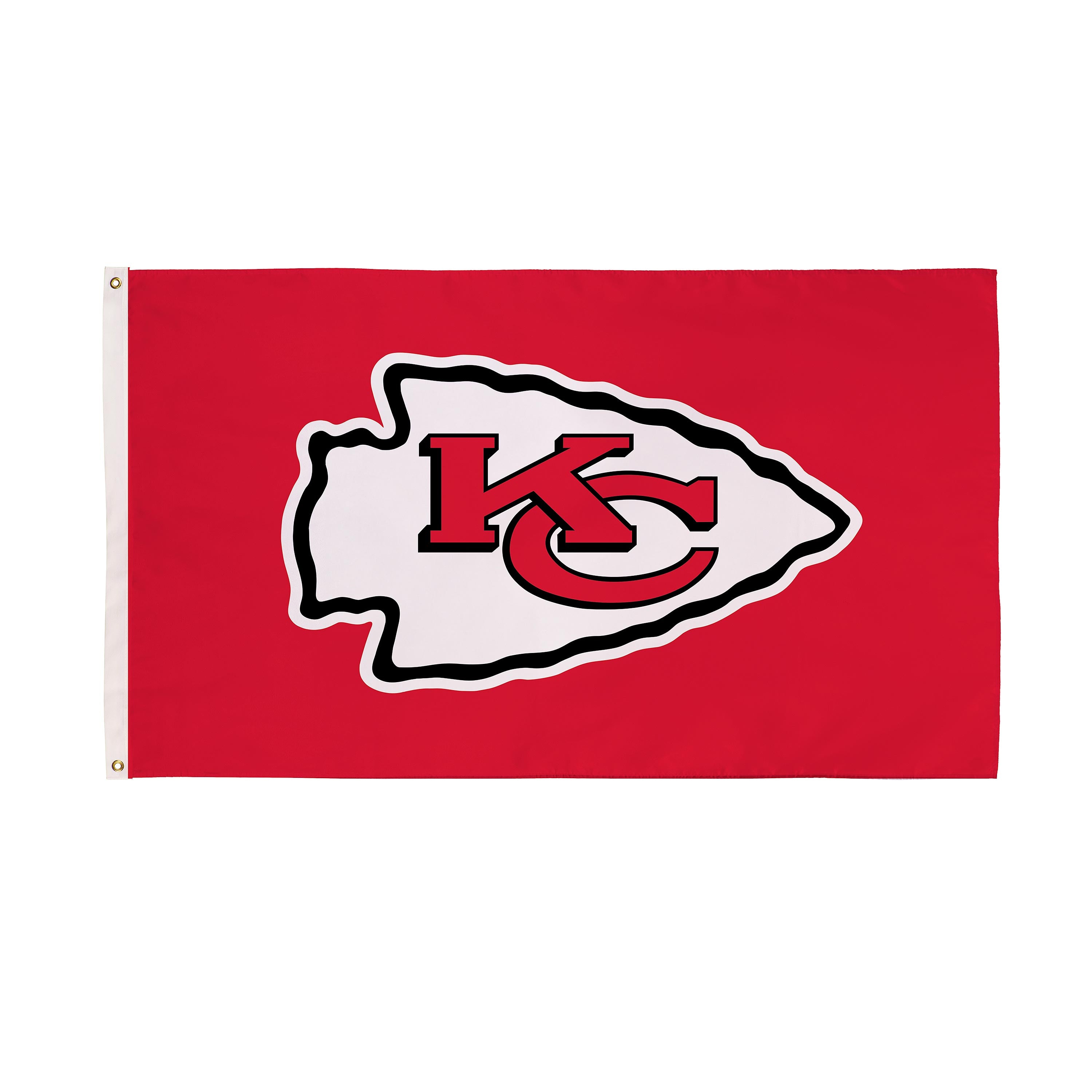 Kansas City Chiefs Single Sided Estate Flag with 2 Grommets, 3'x5'