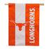 Double-Sided Embellished NCAA College Team Pride Applique House Flag, Univ of Texas
