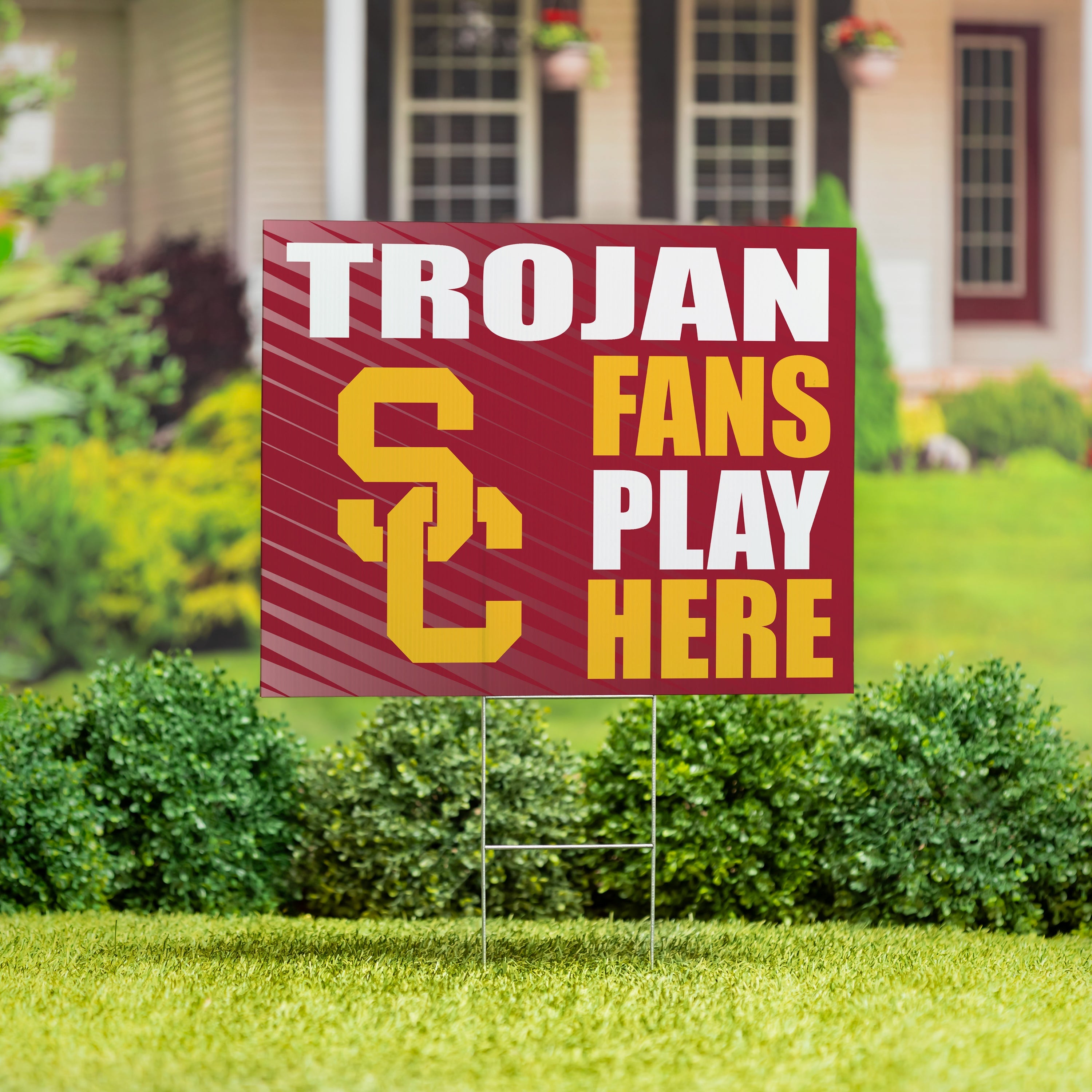 University of Southern California Coroplast Yard Sign "Fans Play Here"