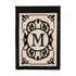 Cambridge Monogram Garden Applique Flag, Letter M