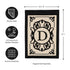 Cambridge Monogram Garden Applique Flag, Letter D