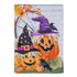 Couple Of Jacks Pumpkin Suede Garden Flag