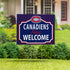 Montreal Canadiens Coroplast Yard Sign, "Fans Welcome"