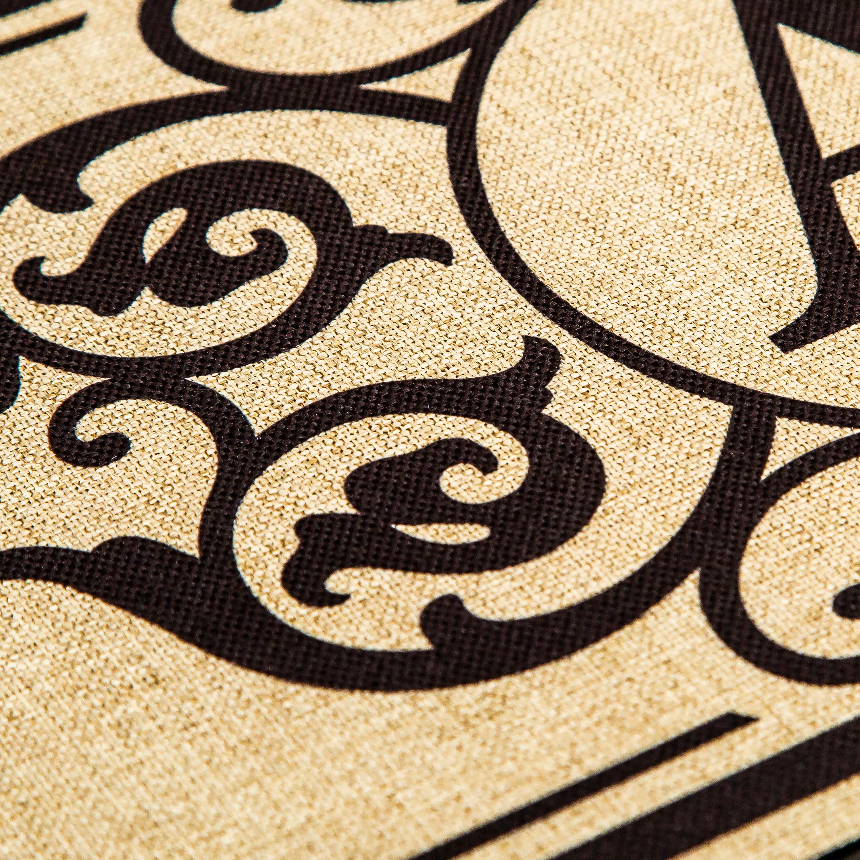 Cambridge Monogram Burlap Sassafras Switch Mat, Letter A