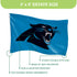 3'x5' Single Sided Flag w/ 2 Grommets, Carolina Panthers