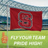 North Carolina State University Single Sided Flag w/ 2 Grommets, 3'x5'