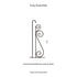 Swirl Wall-Mount Garden Flag Hanger