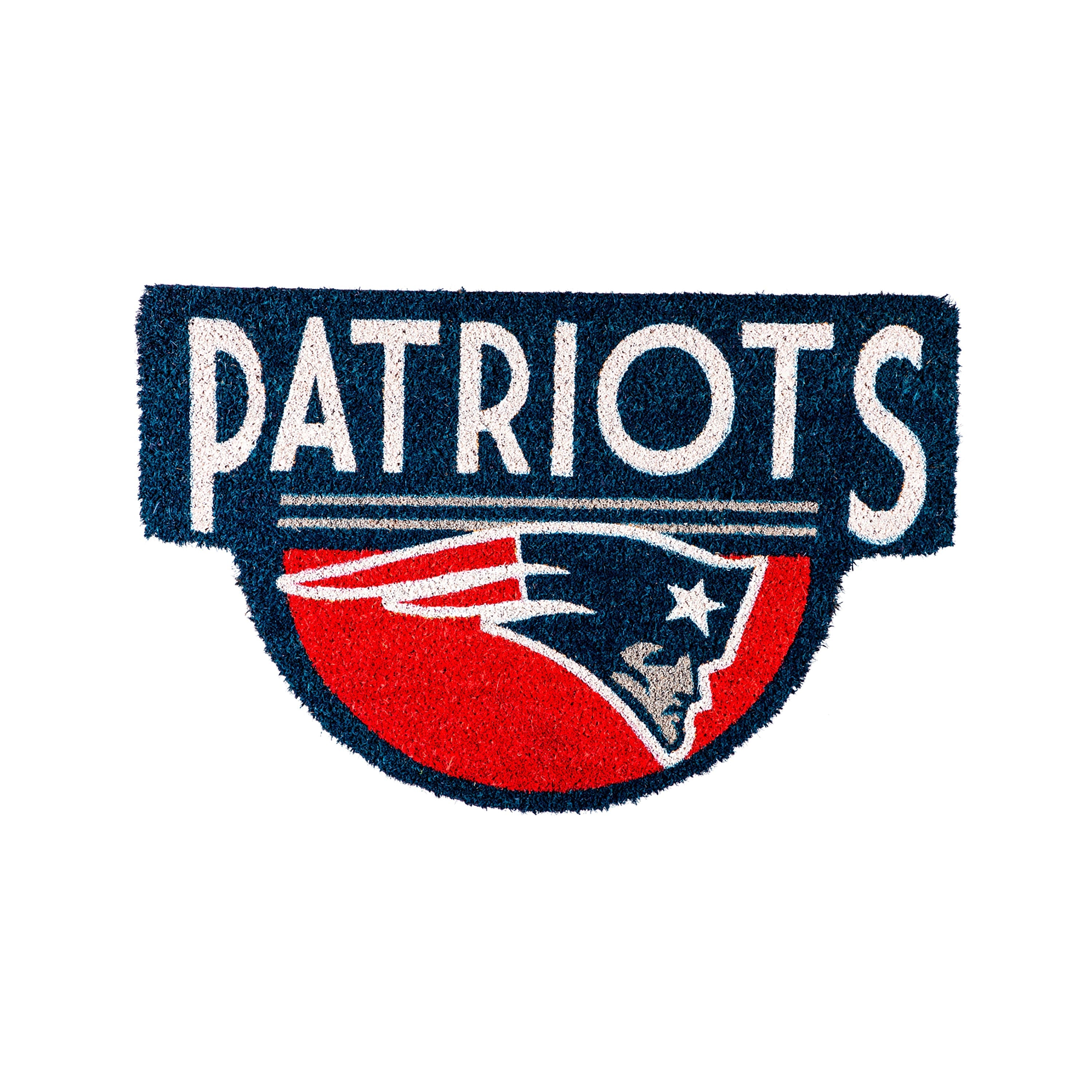 NFL Shaped Coir Door Mat, Patriots