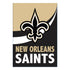 New Orleans Saints Burlap Flag House Size