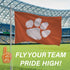 Clemson University Single Sided Estate Flag with 2 Grommets, 3'x5'