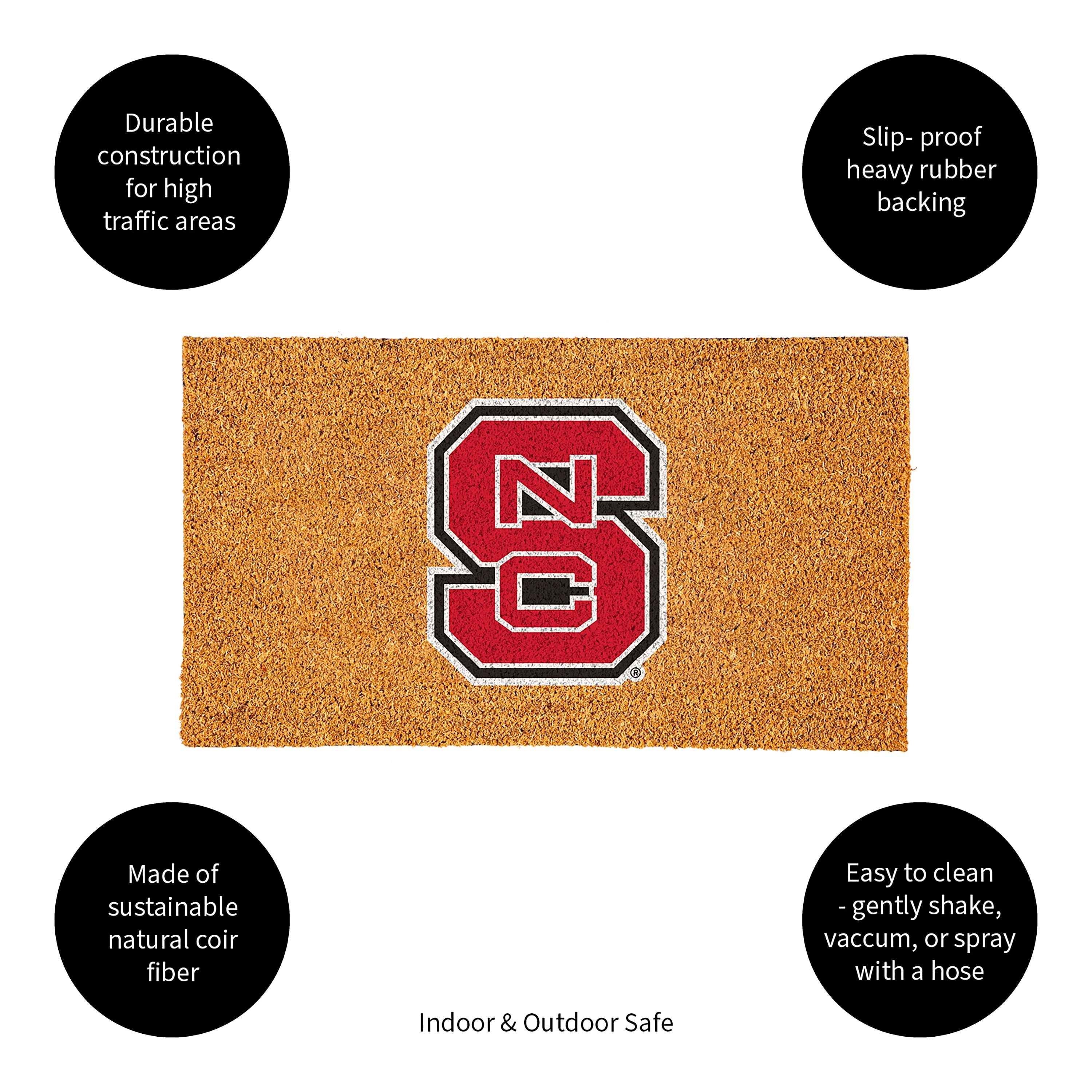 Coir Mat, 16"x28", North Carolina State University