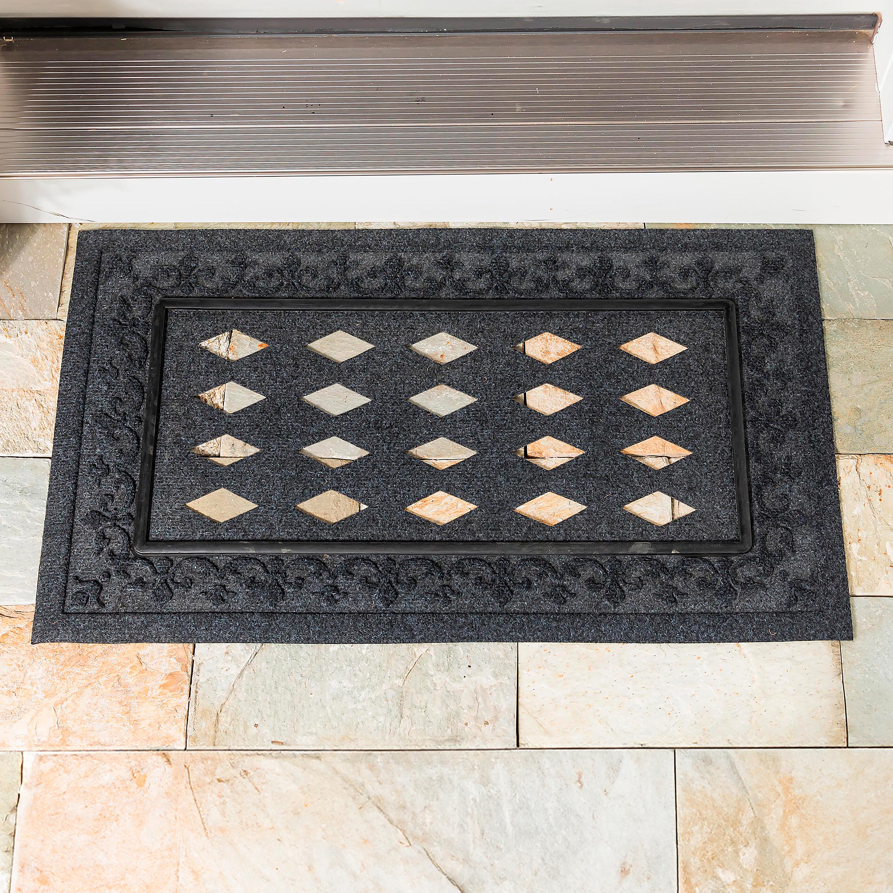 Embossed Fleur de Lis Sassafras Mat Tray
