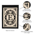 Cambridge Monogram Garden Applique Flag, Letter E