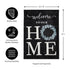 Eucalyptus Welcome Garden Burlap Flag