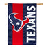 Double-Sided Embellished NFL Team Pride Applique House Flag, Houston Texans
