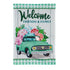 Spring Flower Delivery House Applique Flag
