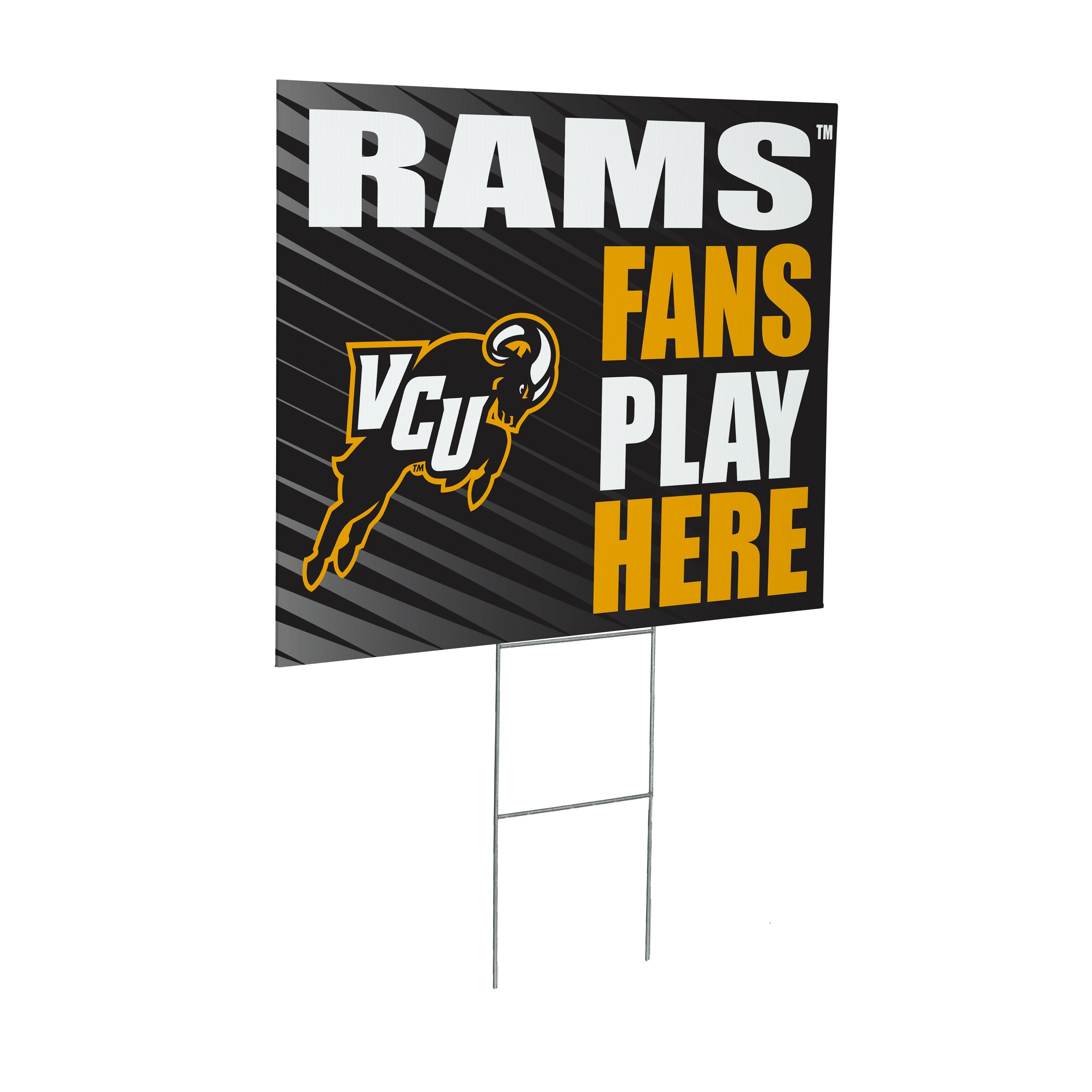 Virginia Commonwealth University Coroplast Yard Sign "Fans Play Here"