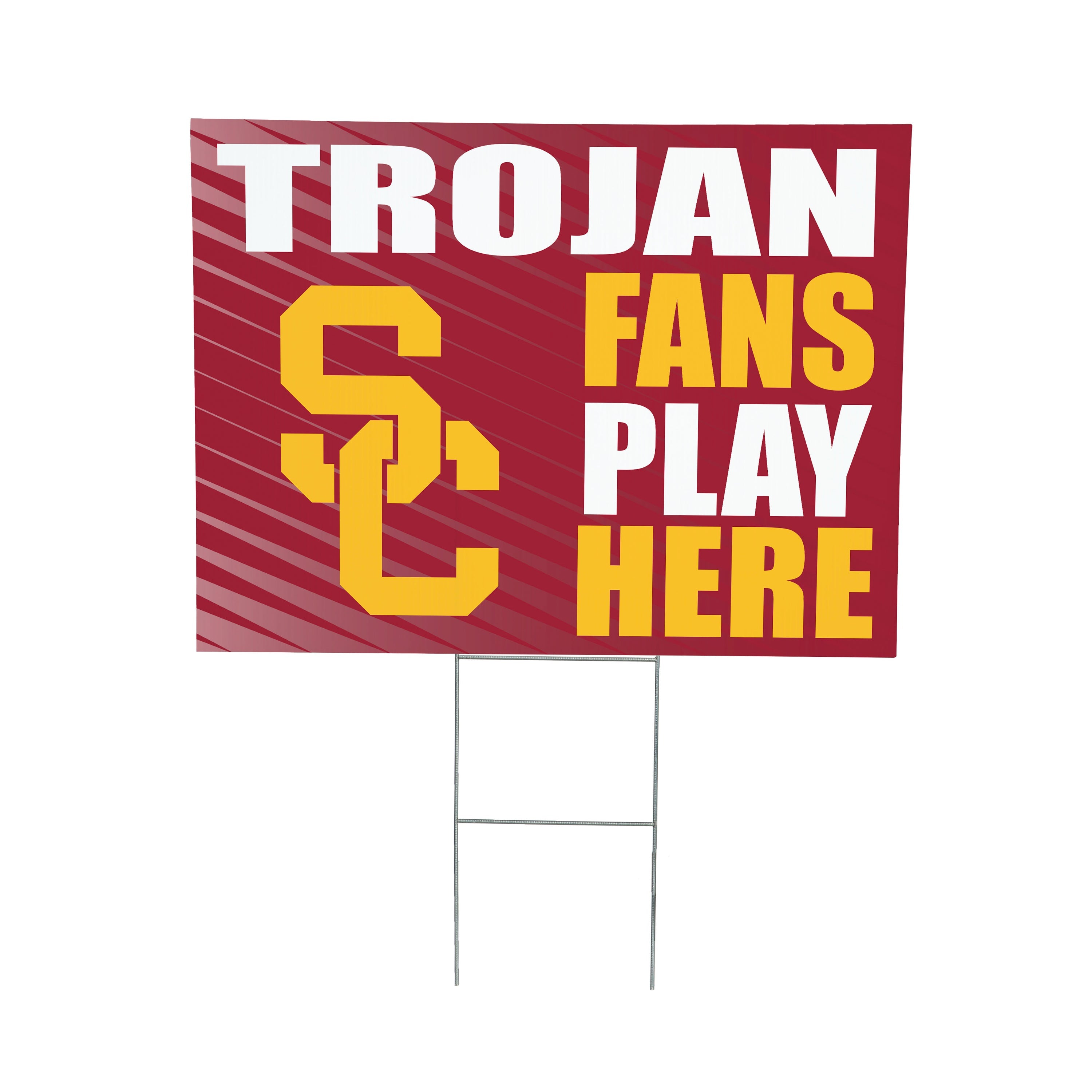 University of Southern California Coroplast Yard Sign "Fans Play Here"