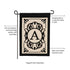 Cambridge Monogram Garden Applique Flag, Letter A