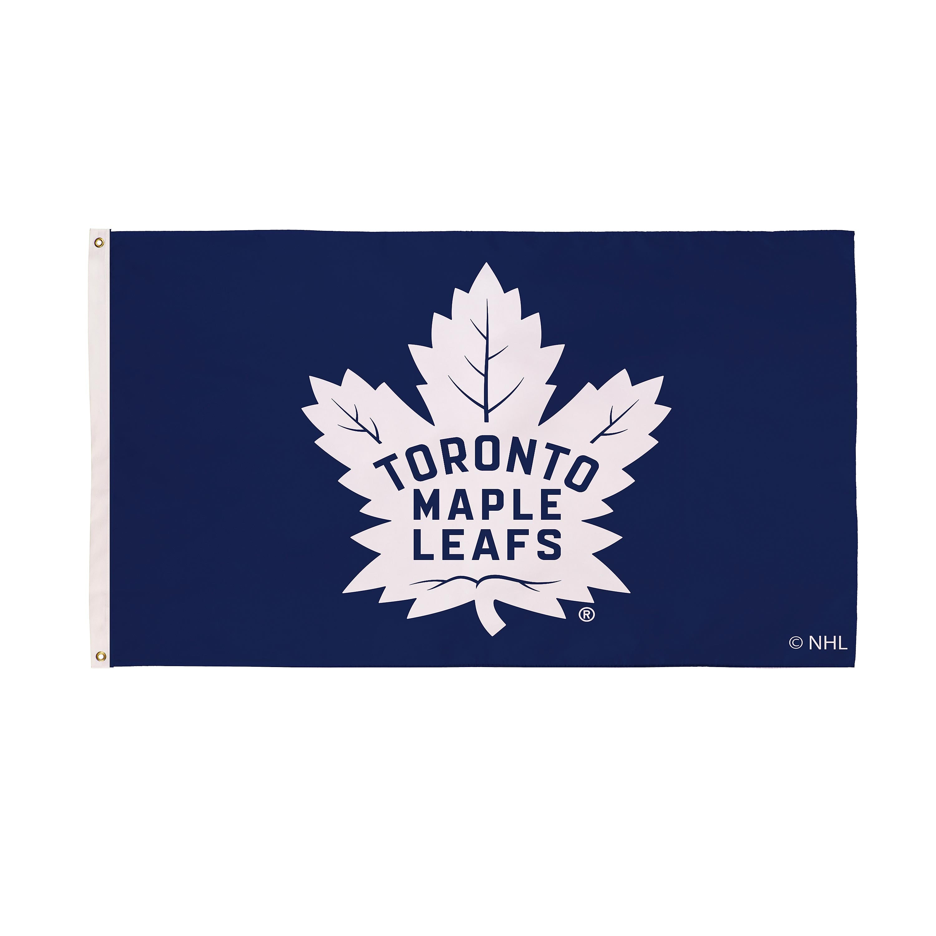 Toronto Maple Leafs Single Sided Flag with 2 Grommets, 3'x5'