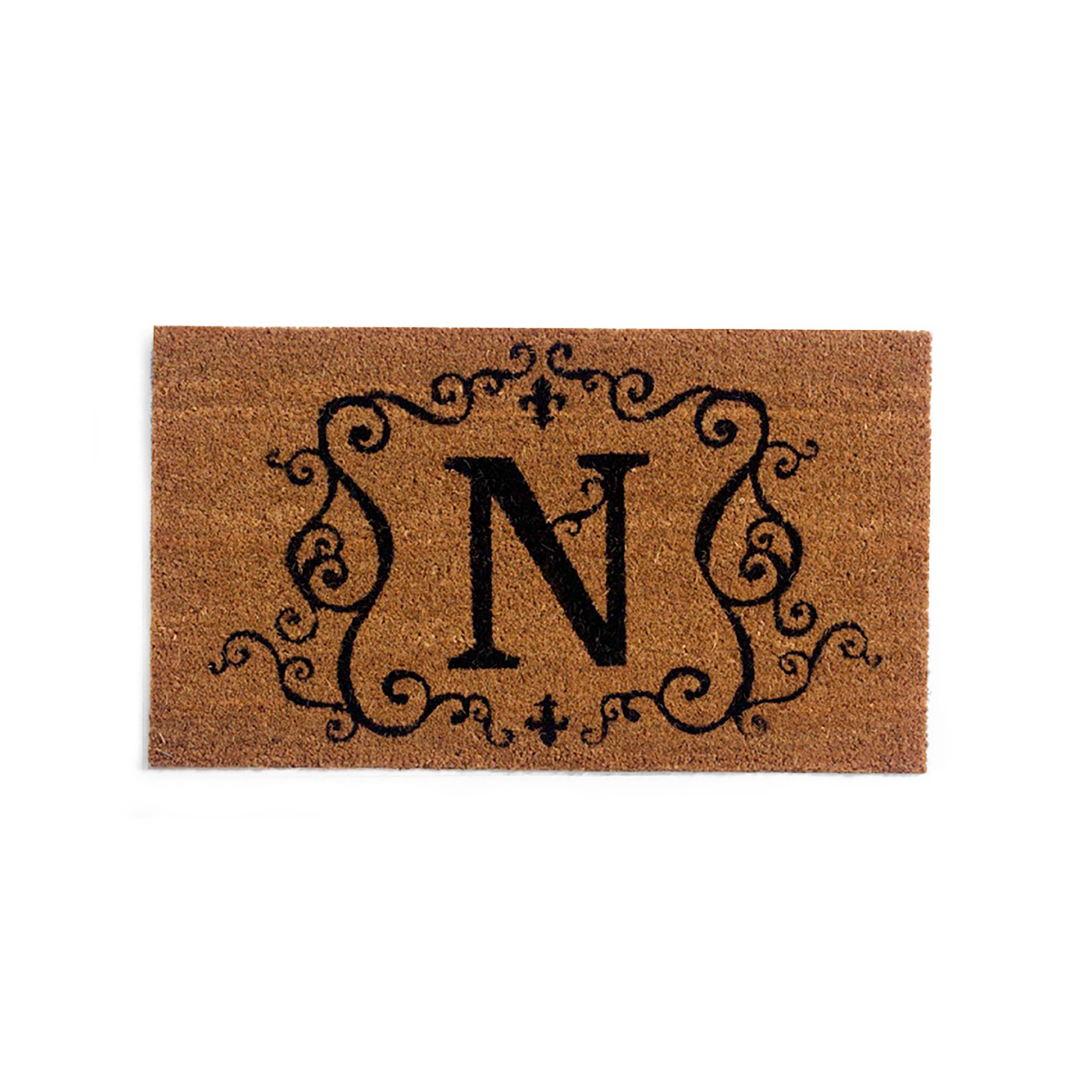 Monogrammed Coir Doormat, N
