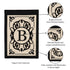 Cambridge Monogram Garden Applique Flag, Letter B