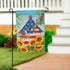 Stars and Sparrows Suede Garden Flag