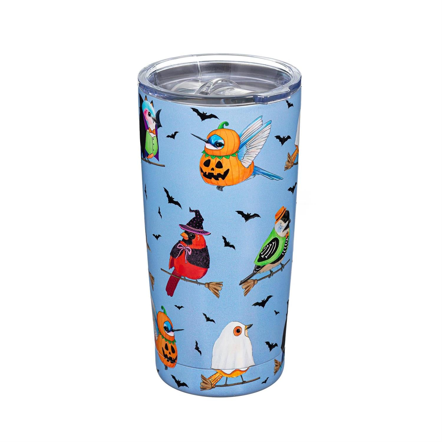 Witchy Warblers Double Wall Stainless Steel Tumbler, 20oz, Gift Box