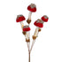 Woodland Stem Pick Mushroom with Glitter, 13"