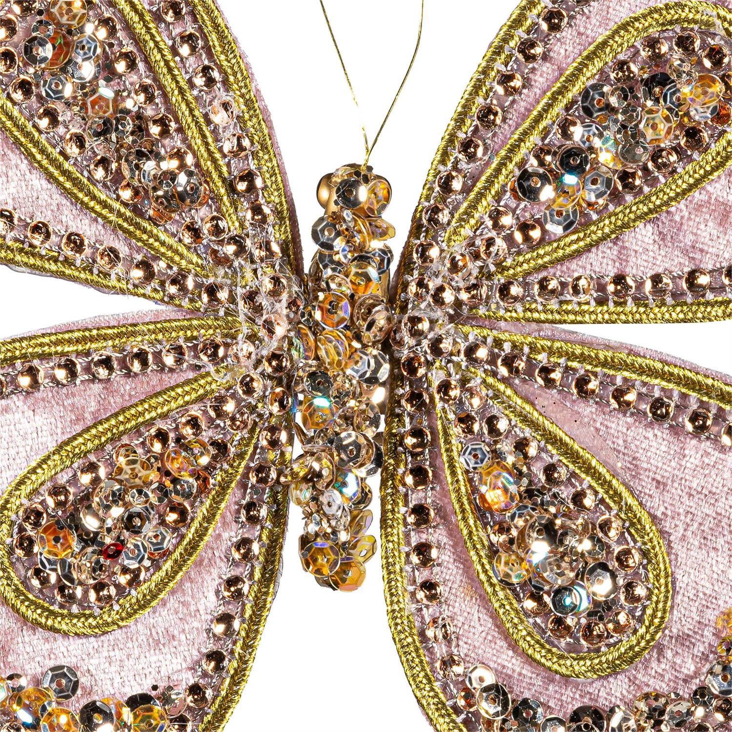 Sparkle Butterfly Ornament Clip