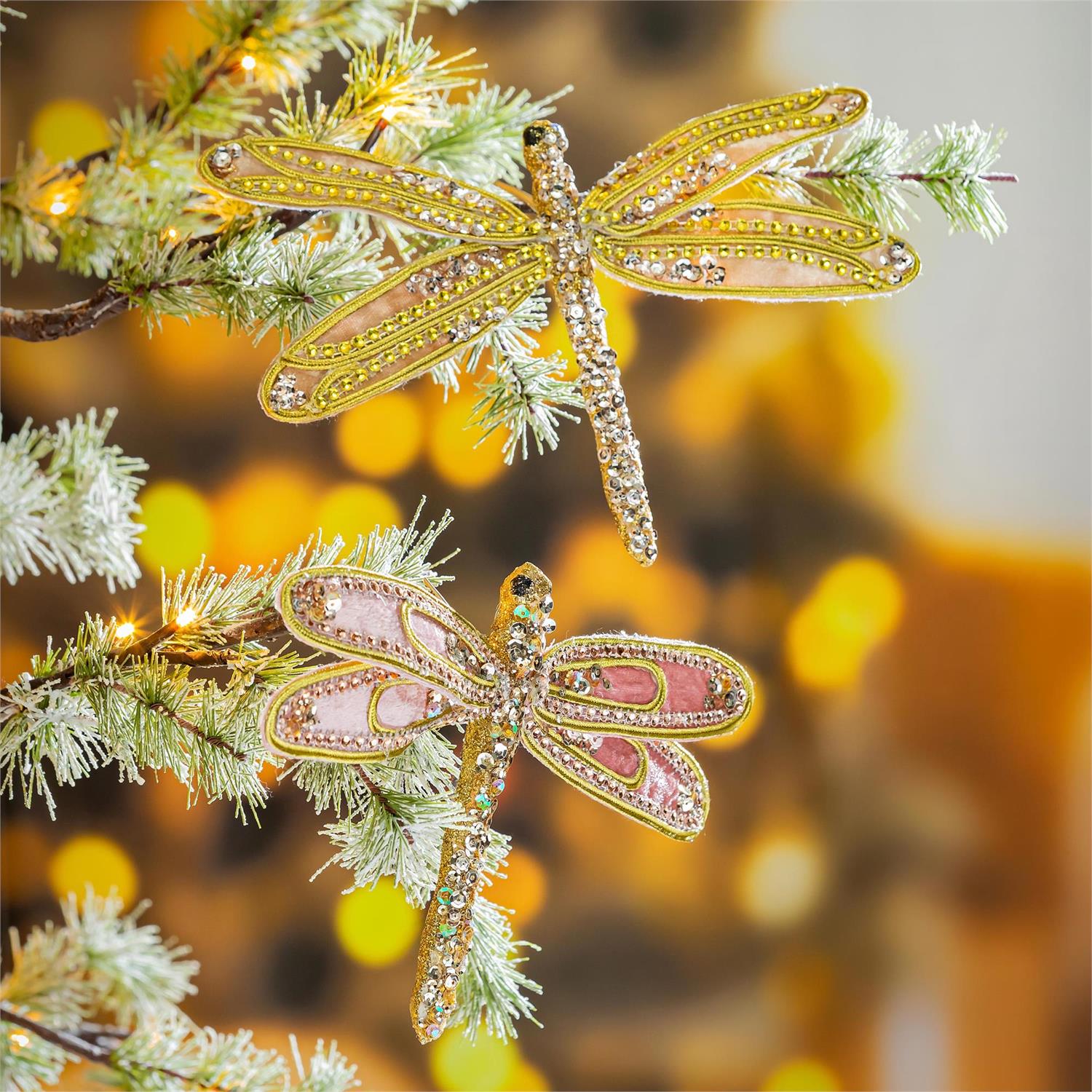 Sparkle Dragonfly Ornament Clip