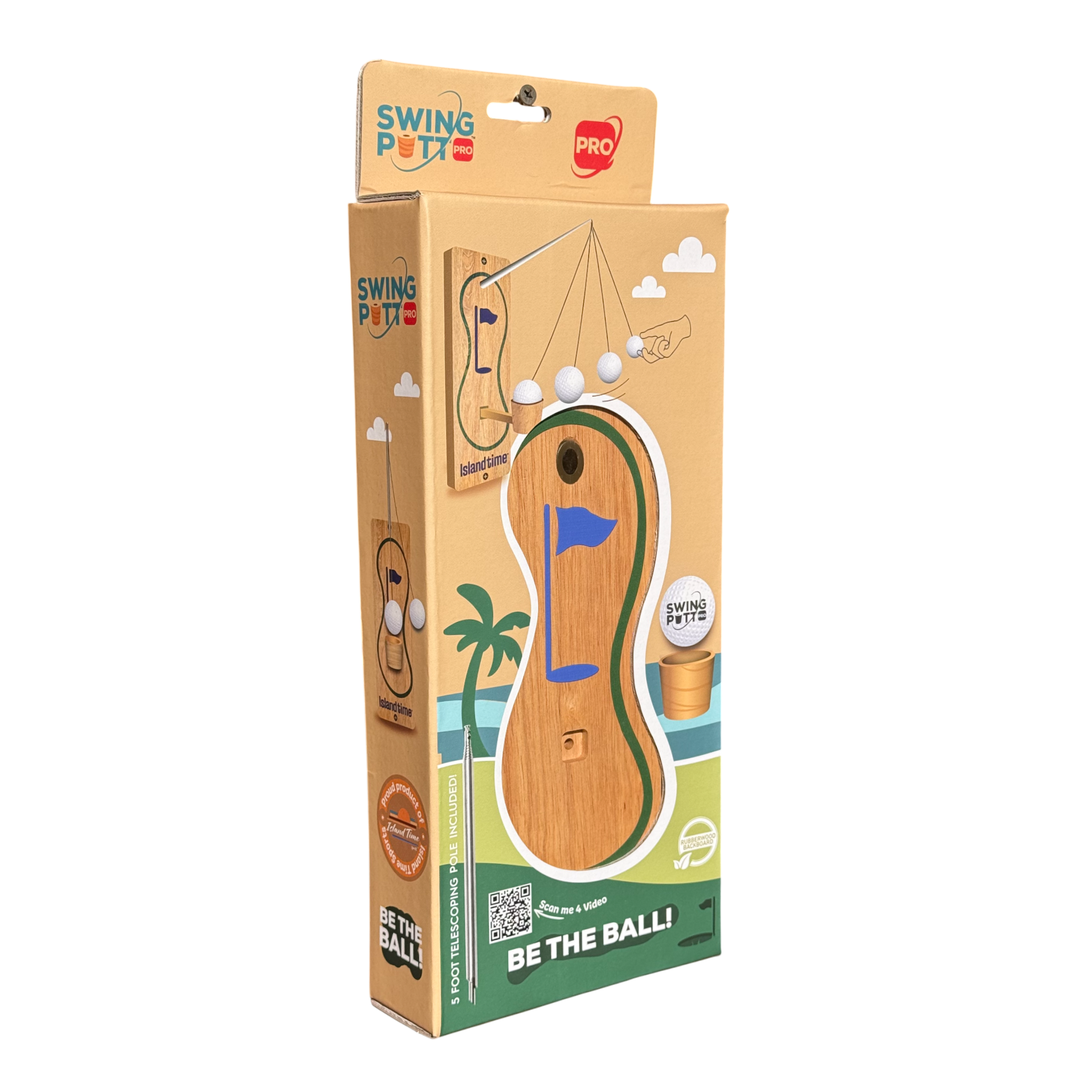 Swing Putt Pro – Wooden Tabletop Skill Game Golf